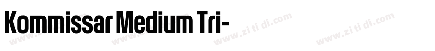 Kommissar Medium Tri字体转换 Kommissar Medium Tri字体转换